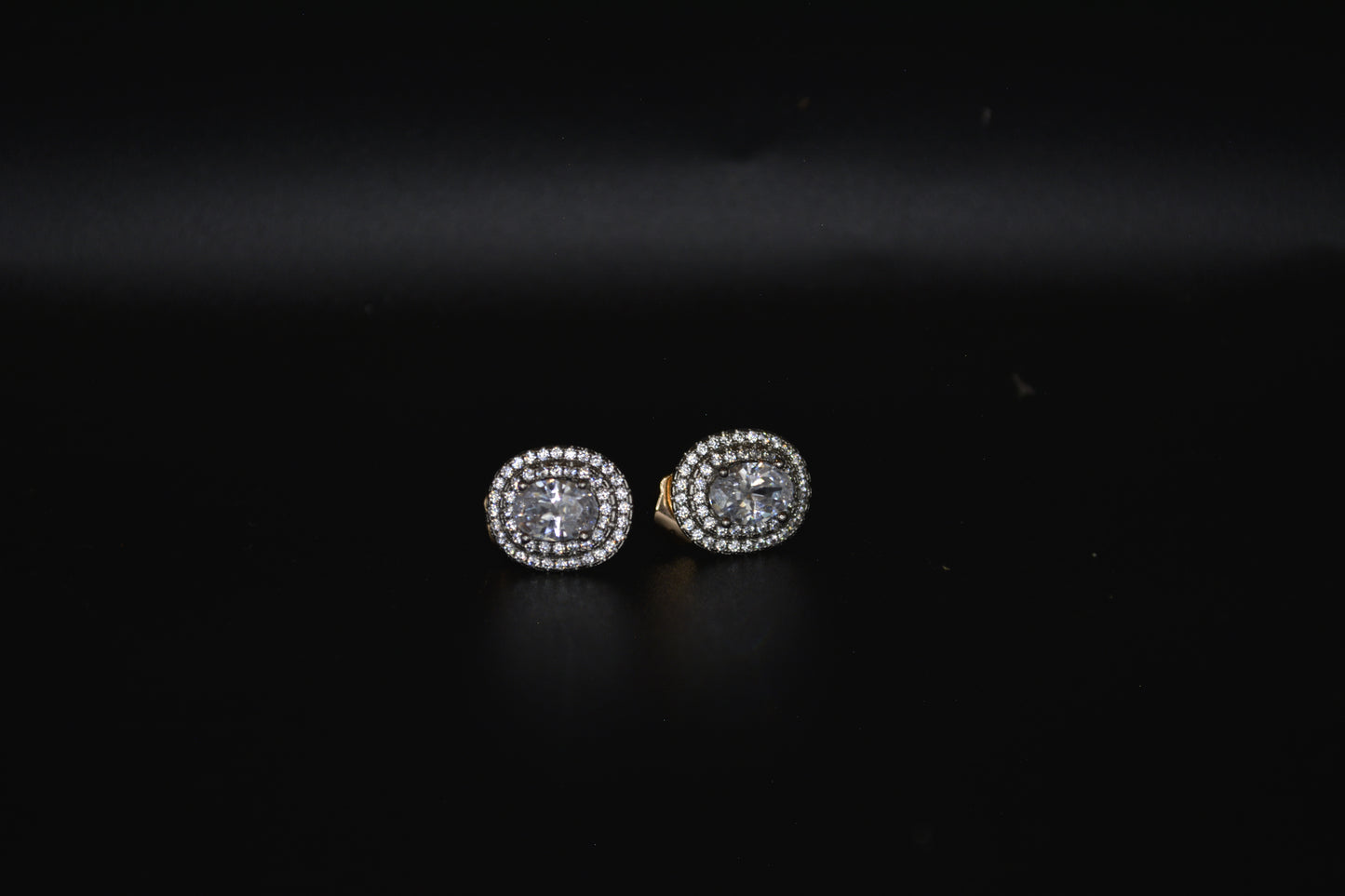 Classic Oval Diamond cut Earrings
