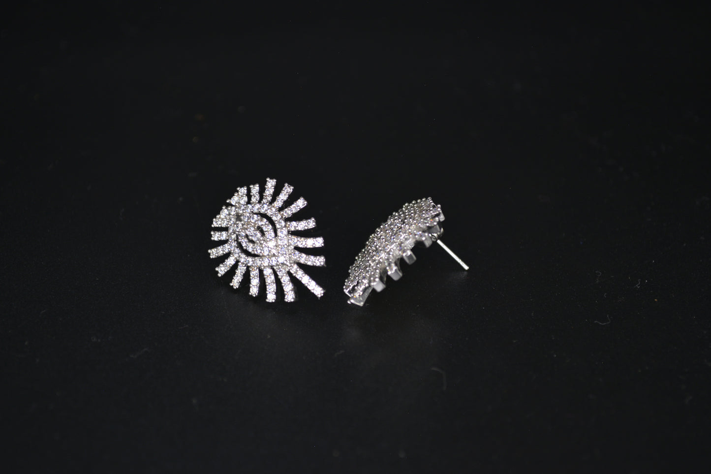 Diamond Leaf Earrings