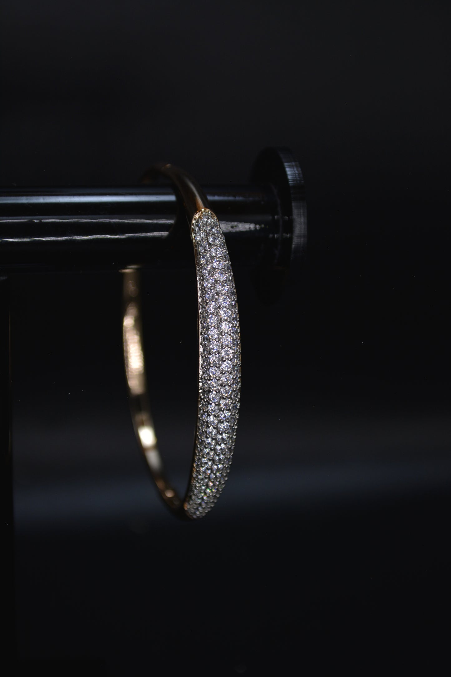 Timeless Pave Diamond Cut Bracelet (free size Openable)