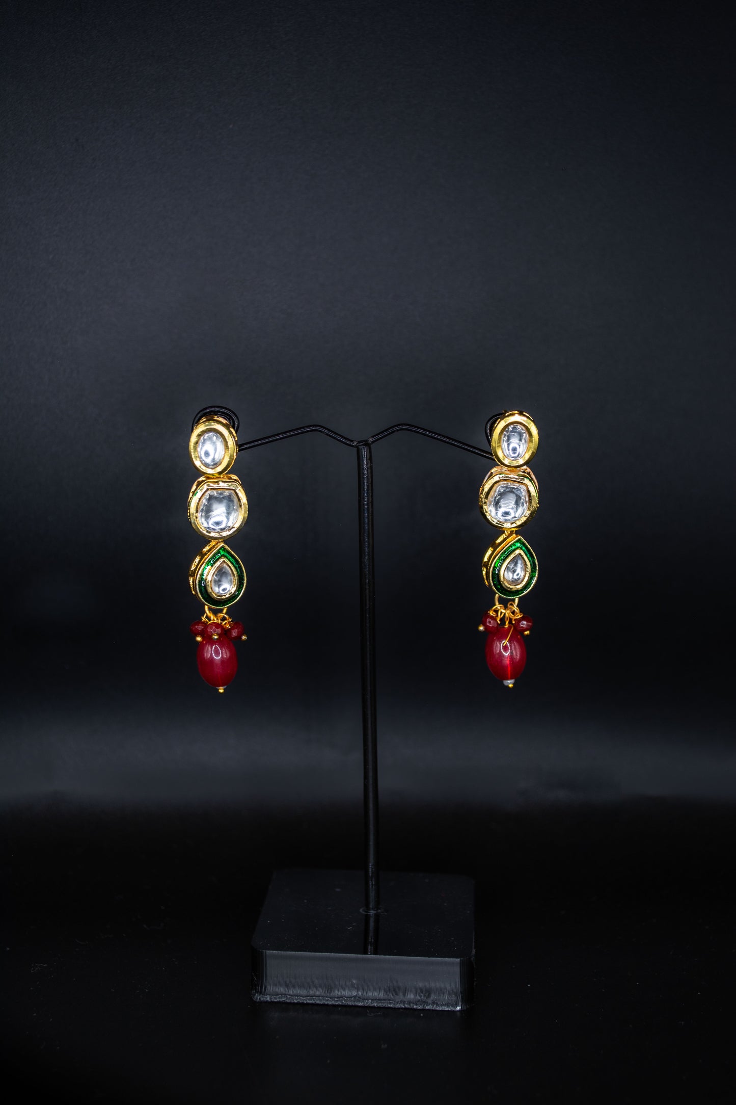 Minsa Kundan-Meenakari Pearl Set