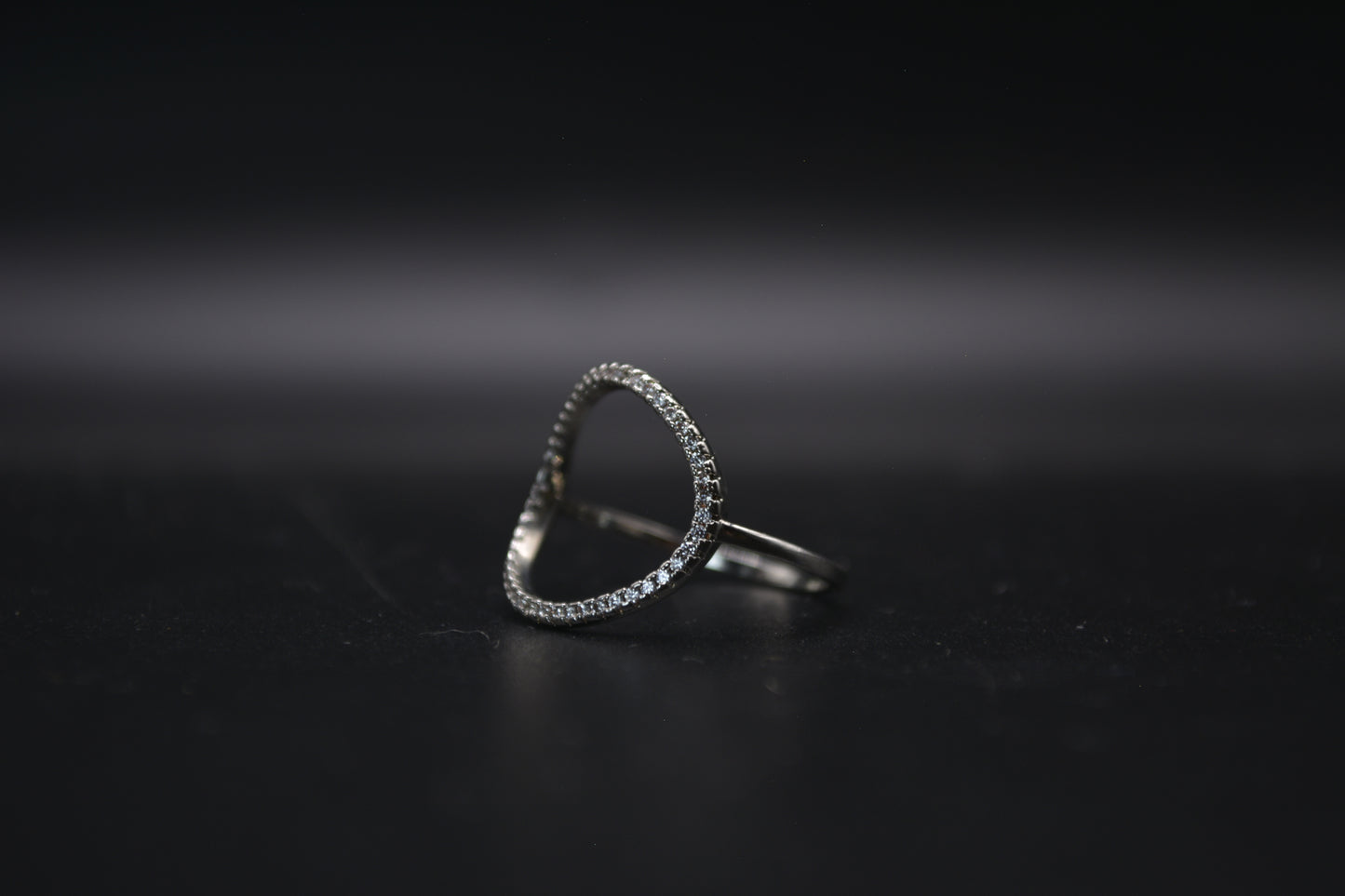 Circular Crystal Ring