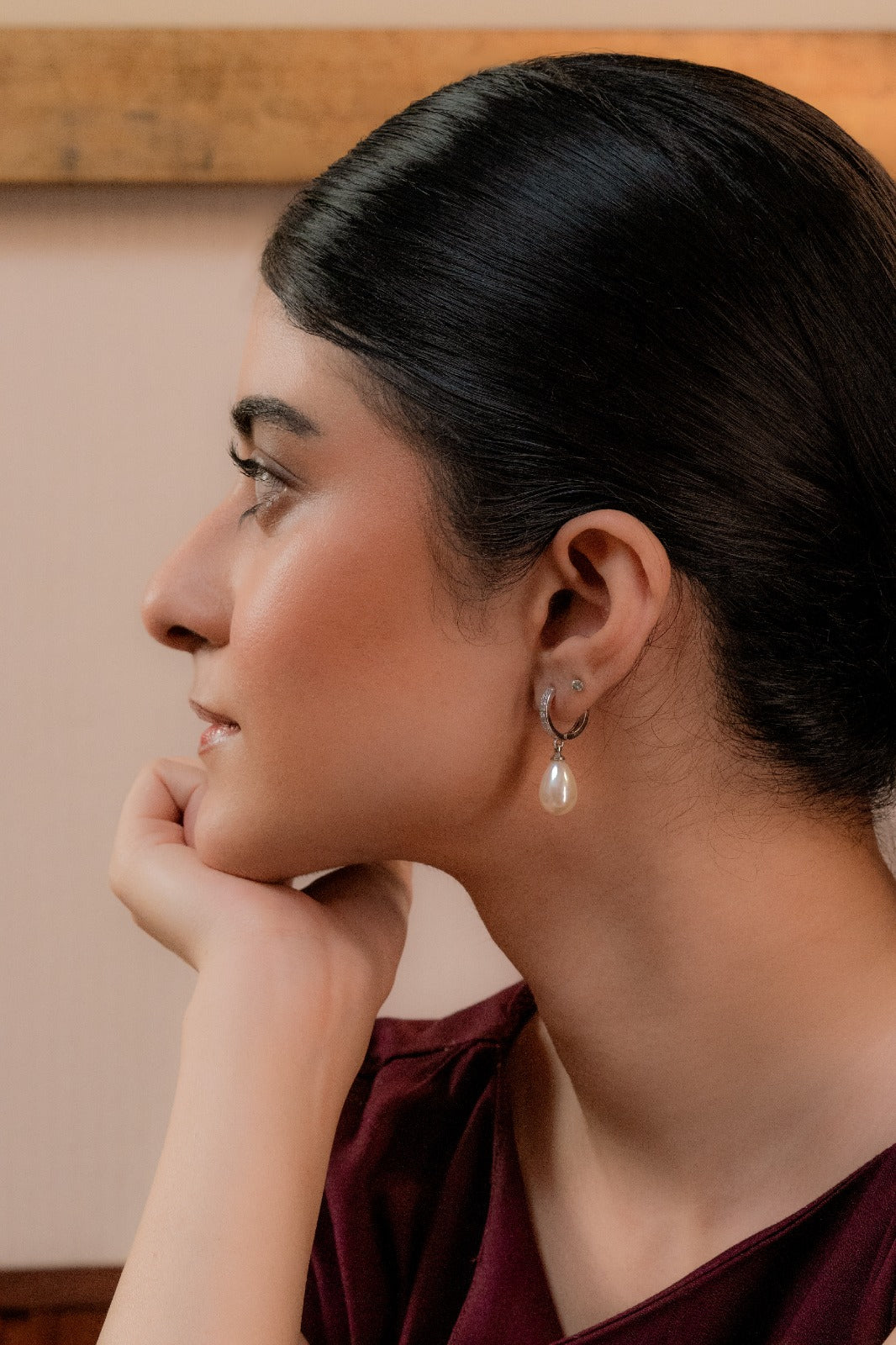 Classic Tear Drop Pearl Earrings