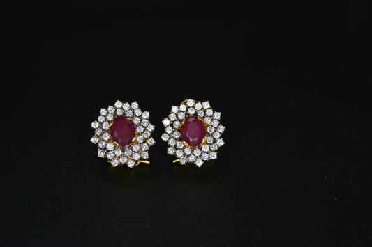 Ruby Elegance Earrings