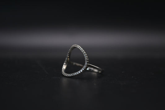 Circular Crystal Ring