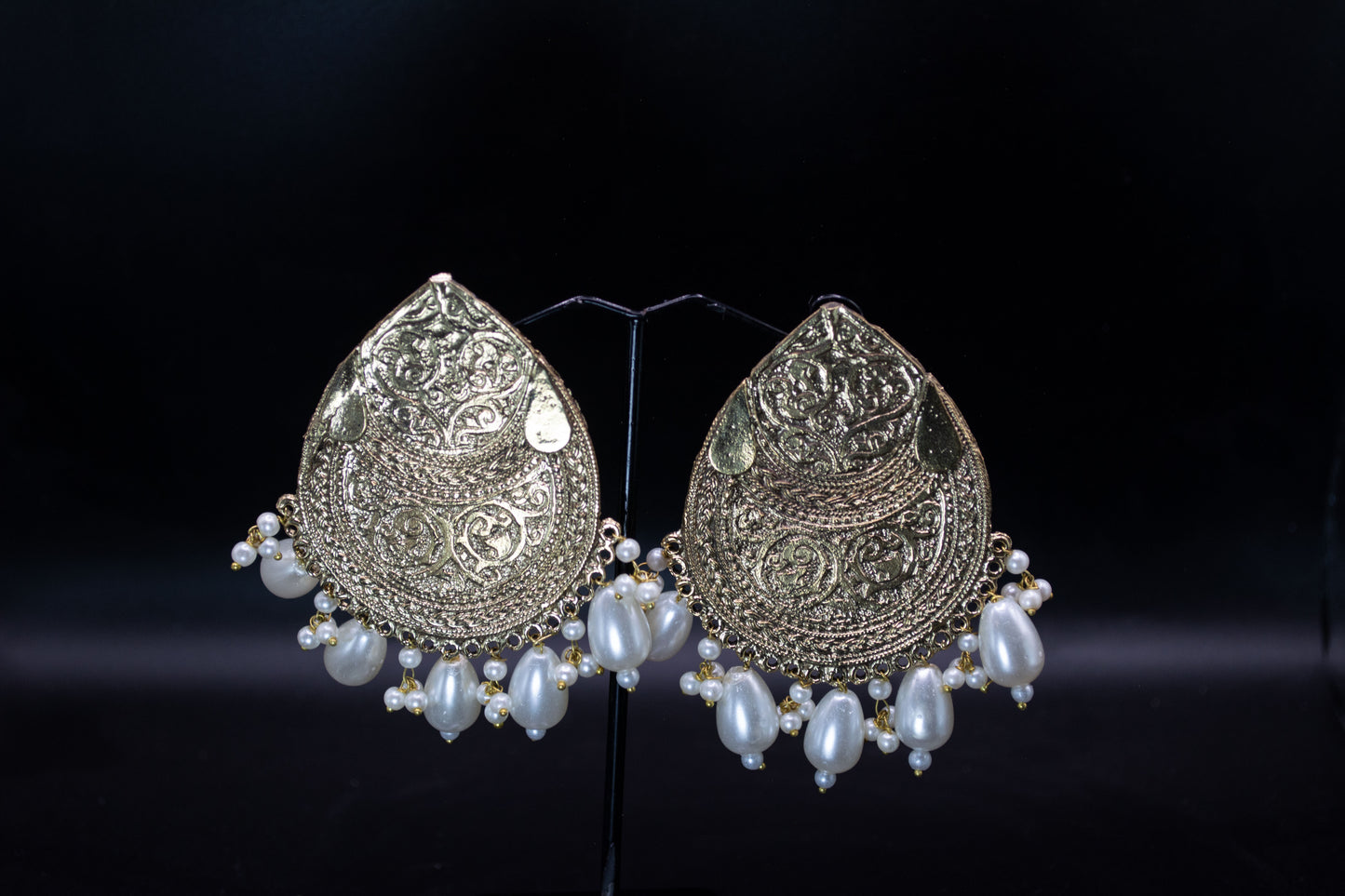 Traditional Gold-Toned Earrings