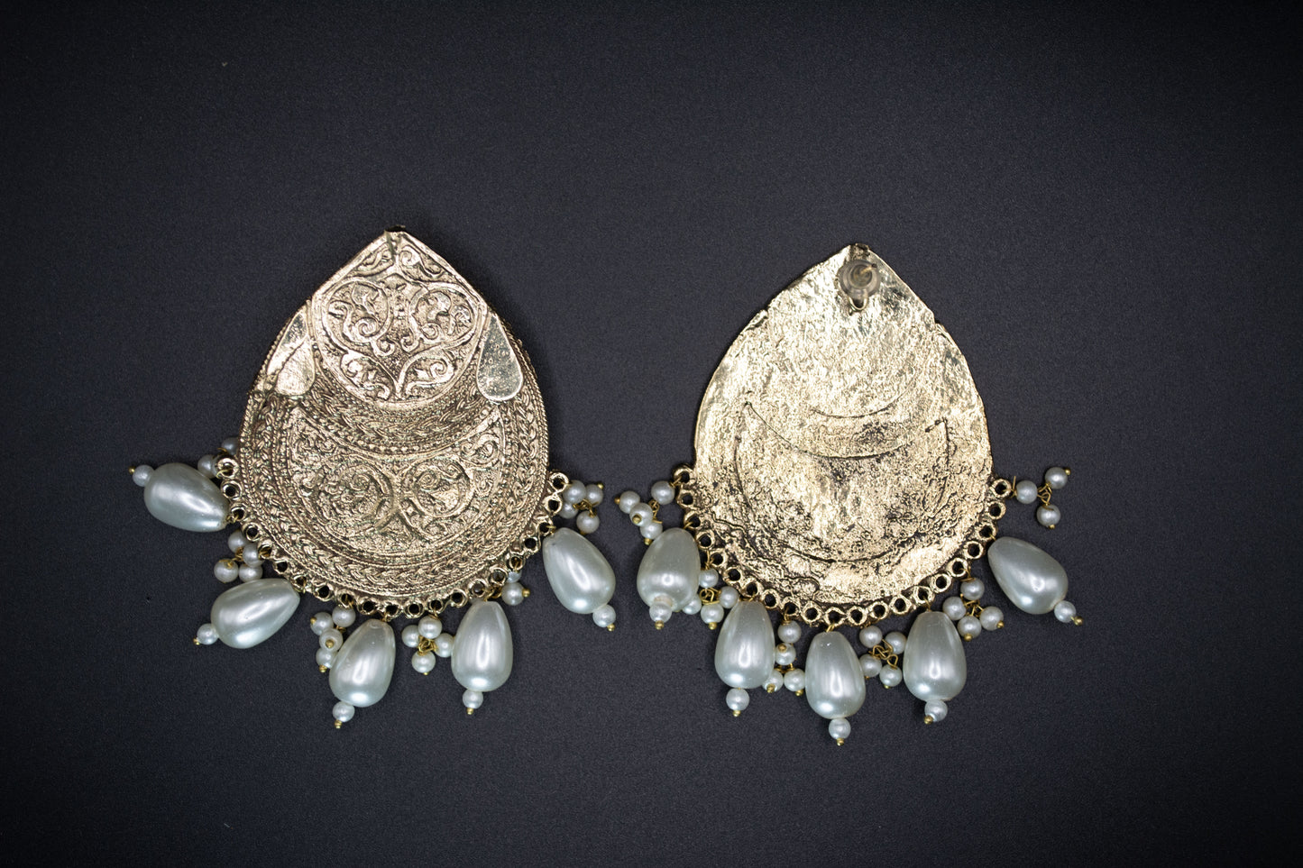 Traditional Gold-Toned Earrings