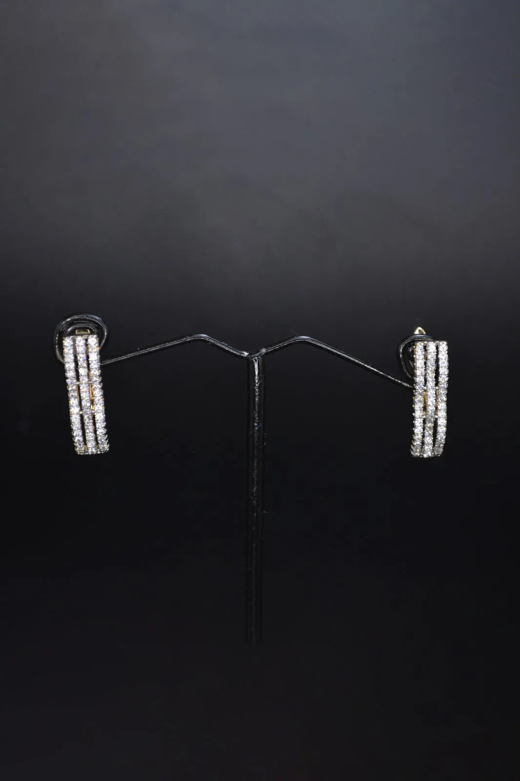 Luxurious Triple Row Hoop Earrings - SOVRATI