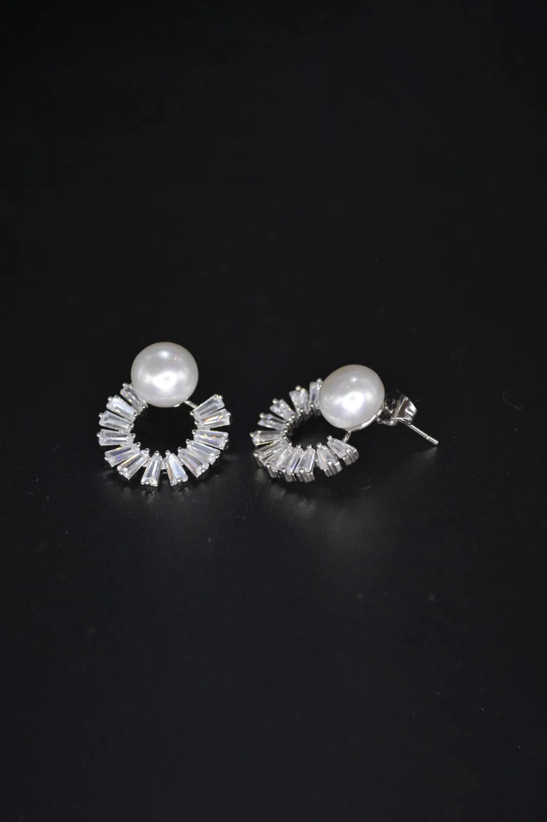 -Pearl Disk Earrings-Pearl Disk Earrings