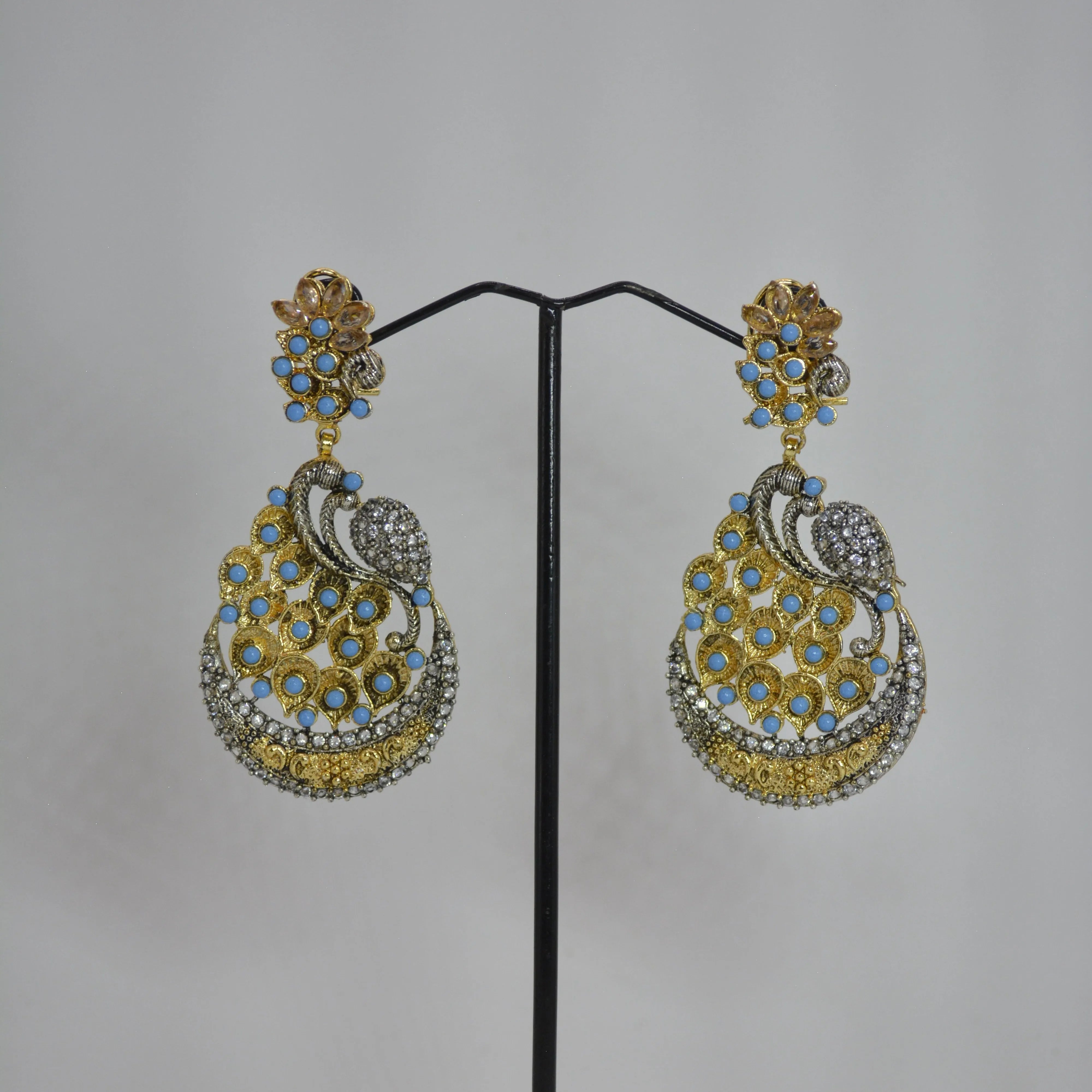 SJE176-Peacock Earrings-Peacock Earrings