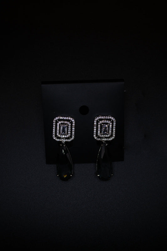 Tear Drop Stone Zirconia Earrings