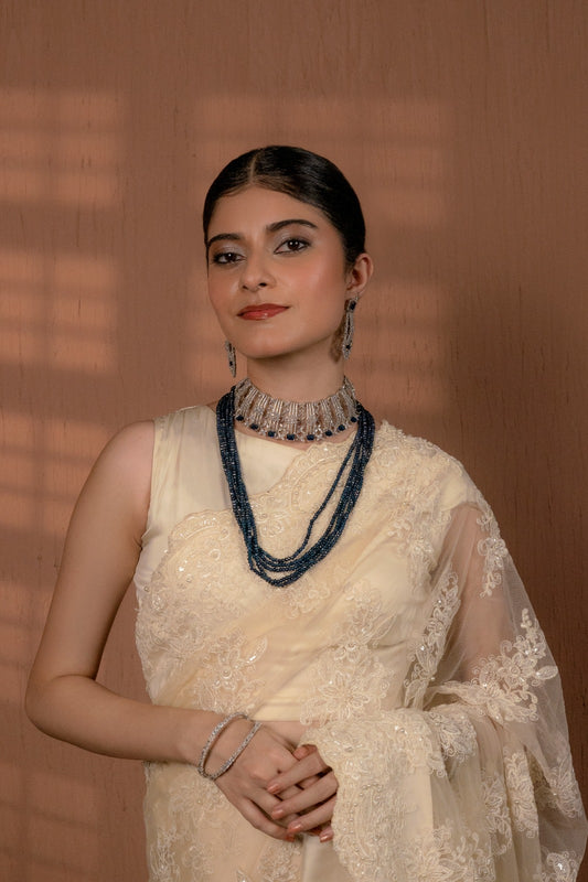 Sapphire Star Studded Choker